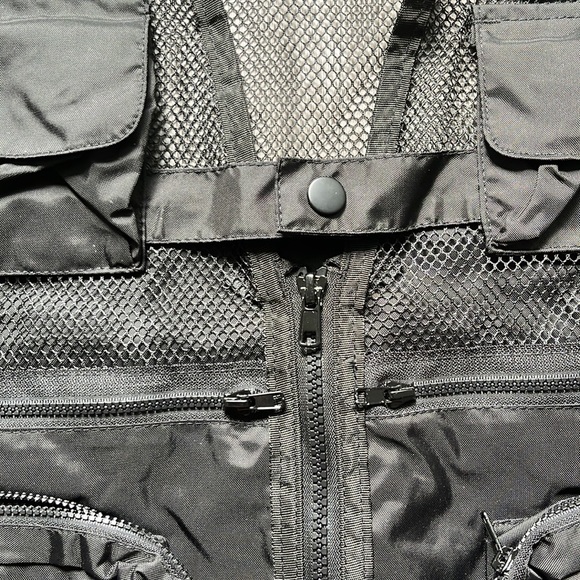 Black Nylon Rothco Recon Vest Size M - Picture 5 of 6